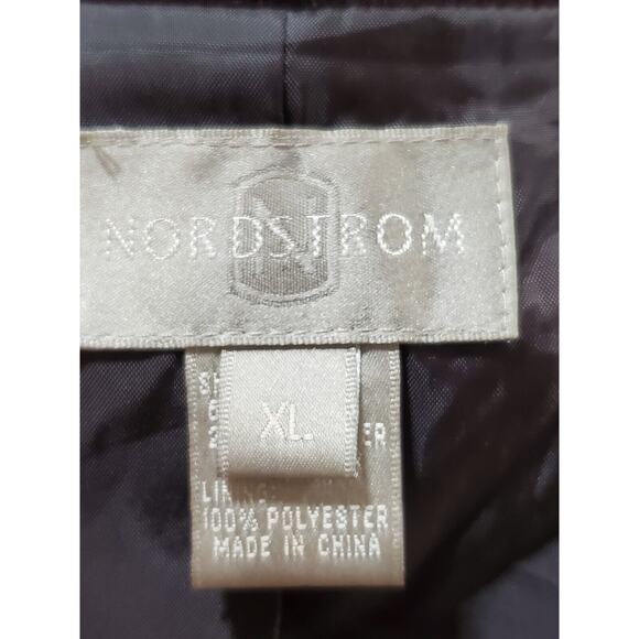 Nordstrom Women's Brown Viscose Single Breasted Long Sleeve Blazer Coat Size XL - Picture 10 of 14